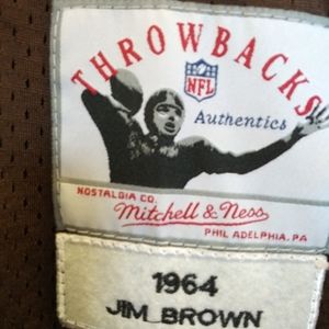 Authentic JIM BROWN THROW BACK JERSEY